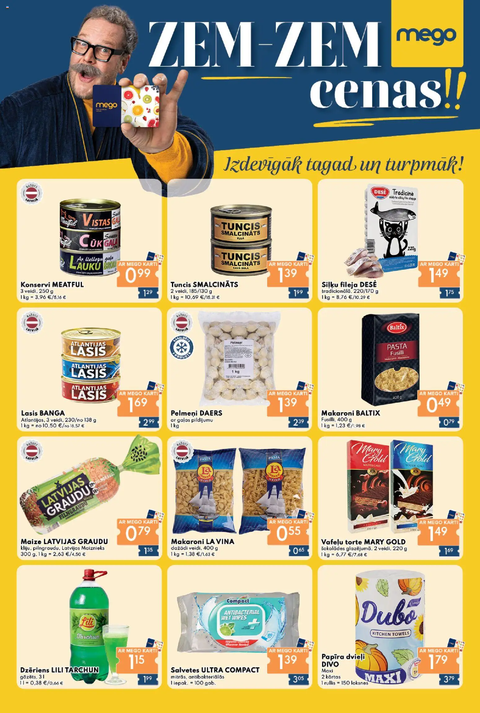 Skatīt Mego akciju bukletu, derīgs no 2025.12.01