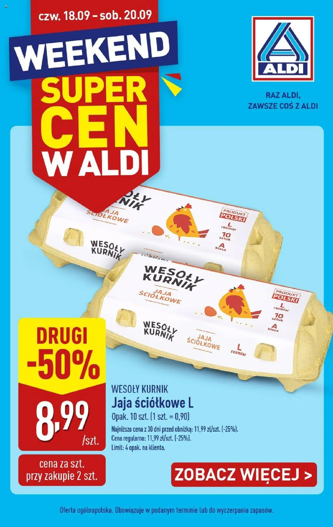 Aldi Najlepsze promocje od czwartku w ALDI od 17.09.2025 - Nowa Gazetka - Numer strony 1