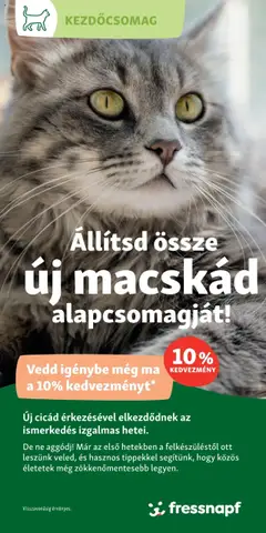 Fressnapf - Fressnapf alapcsomagok cicáknak 2 megtekintése, amely érvényes 2025.04.06.-től
