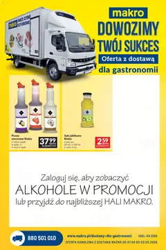 Pogląd gazetki "Makro gazetka - Dostawy dla gastronomii" ze sklepu Makro ważnej od 07.04.2026
