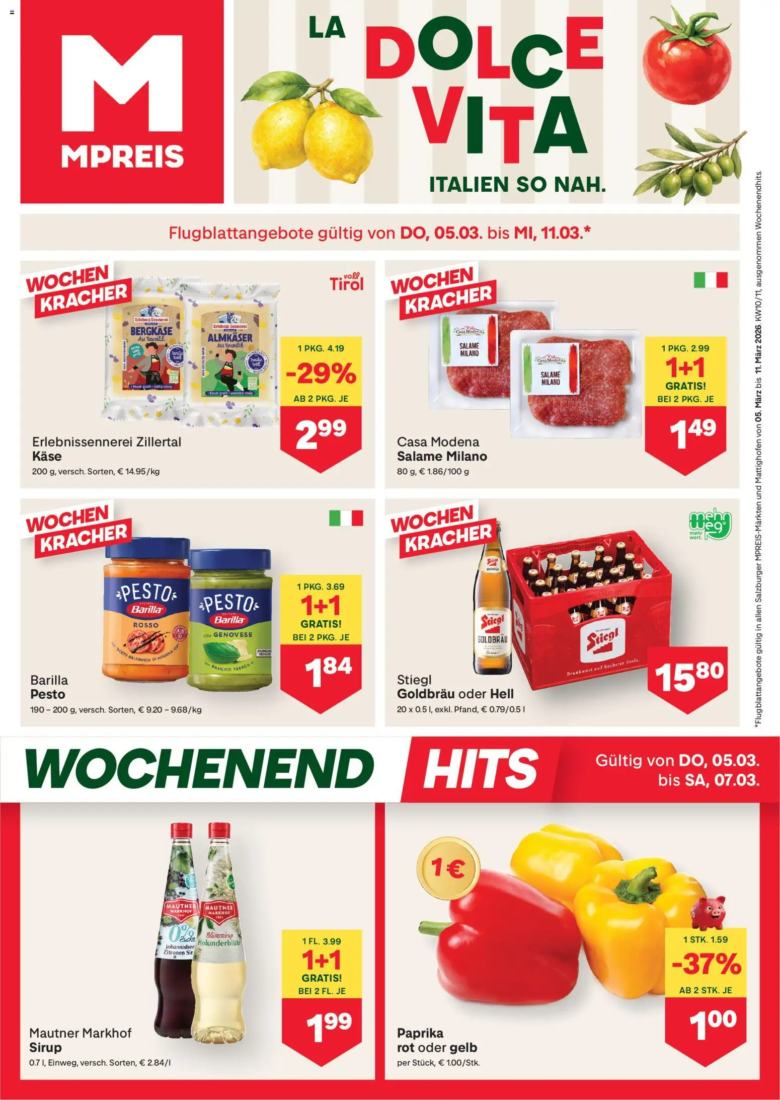 Vorschau der Angebote: MPREIS Altenmarkt im Pongau gültig ab 05.03.2026