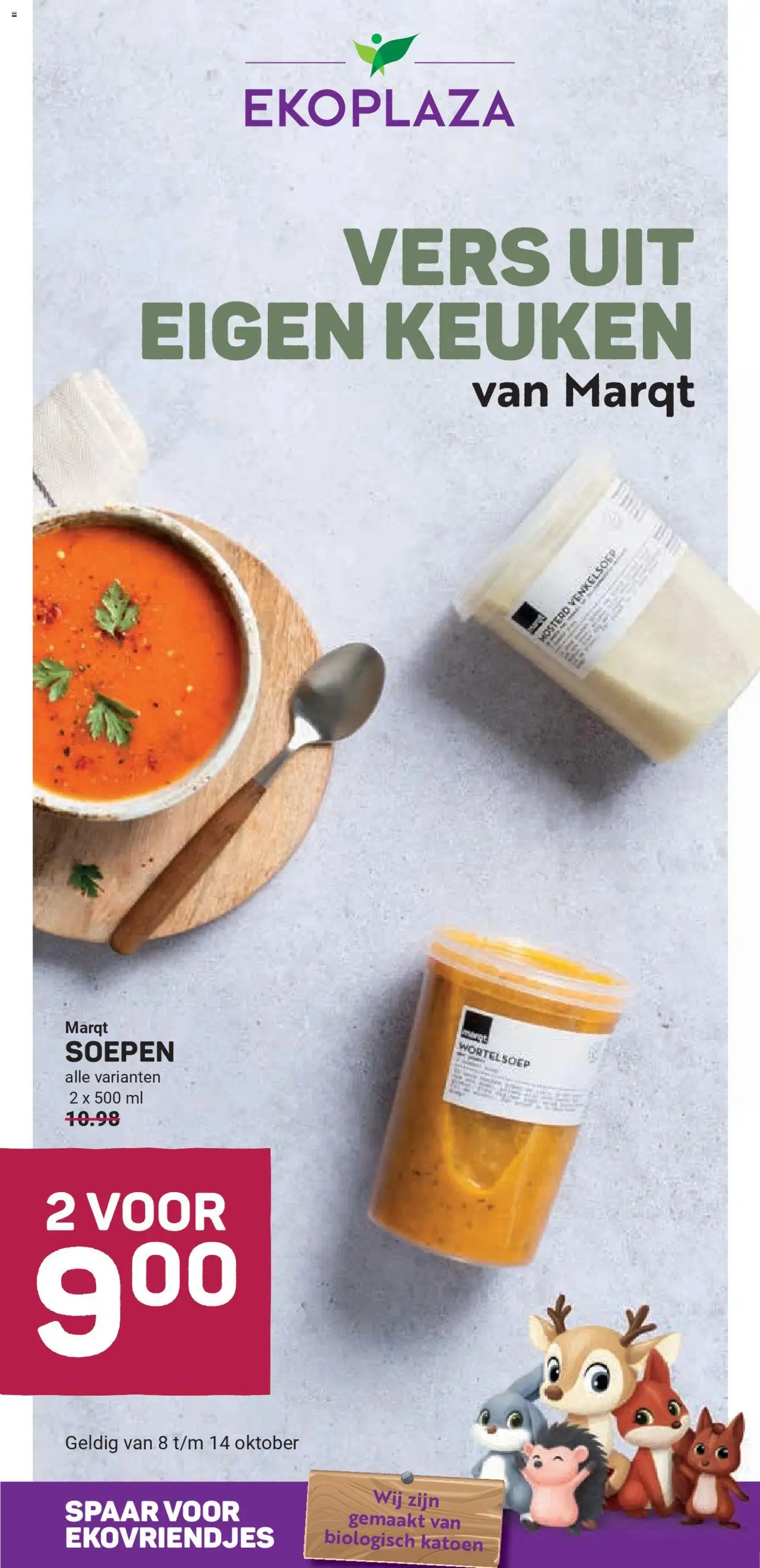 Ekoplaza shop Folder week 41 geldig vanaf 08-10-2025 - Paginanummer 1 - Soepen