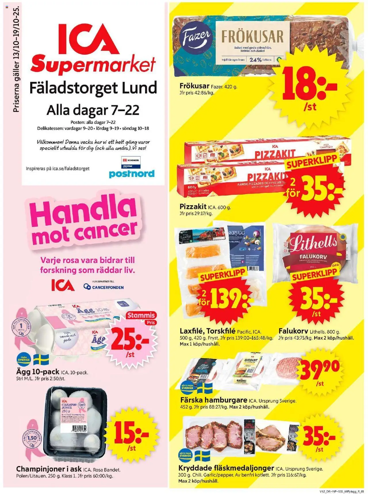 Lund är giltig 13/10 2025 > Veckans Erbjudanden gäller från 13/10/2025 till 19/10/2025 sidnummer 1