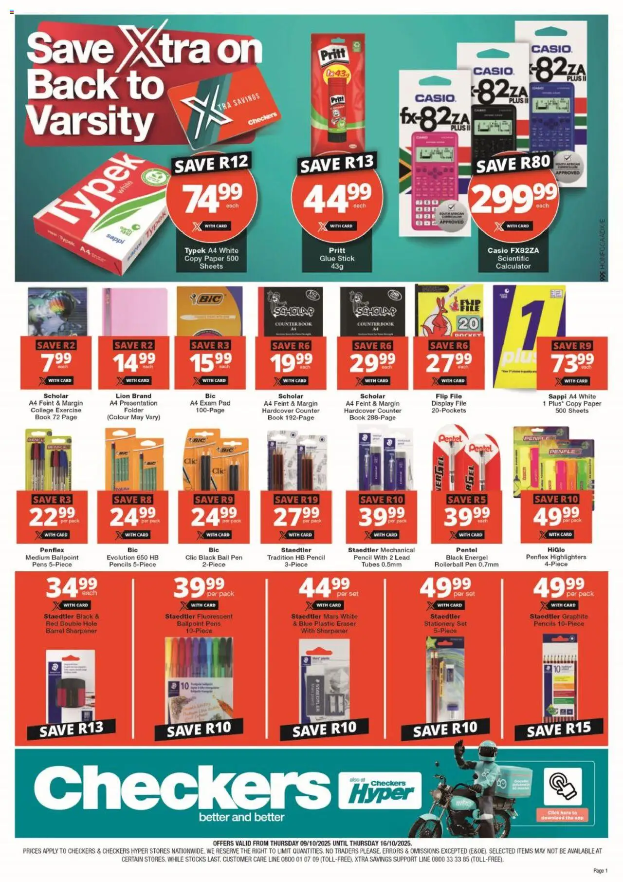 Checkers Specials 09/10 - 16/10/2025 >> Catalogue
