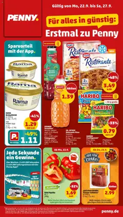 Vorschau von dem Prospekt des Geschäftes Penny, gültig ab dem 22.09.2025