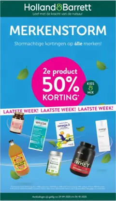 Voorbeeld van Folder van winkel Holland & Barrett geldig vanaf 29-09-2025