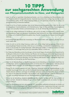 Vorschau der Angebote: bellaflora 10 Tipps rund um Pflanzenschutzmittel gültig ab 24.06.2022