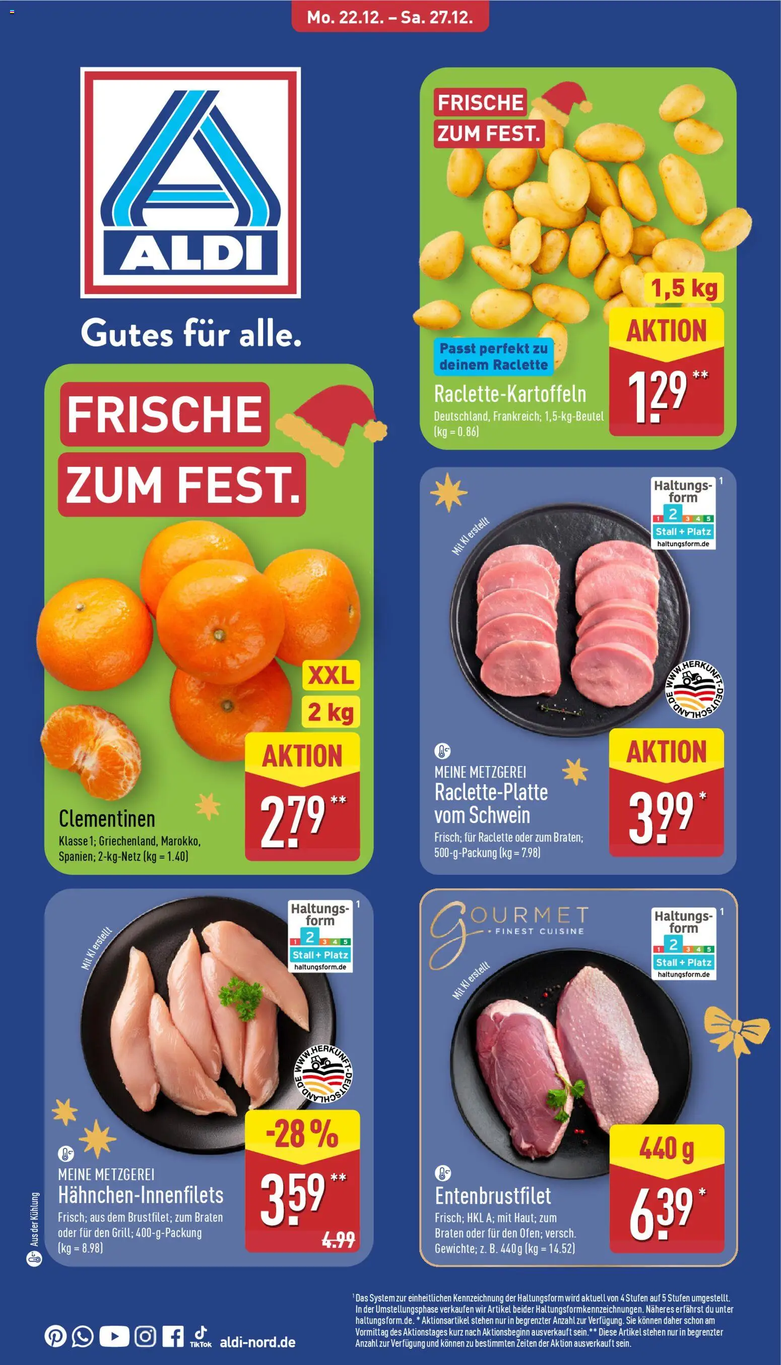Vorschau von dem Prospekt des Geschäftes Aldi, gültig ab dem 22.12.2025