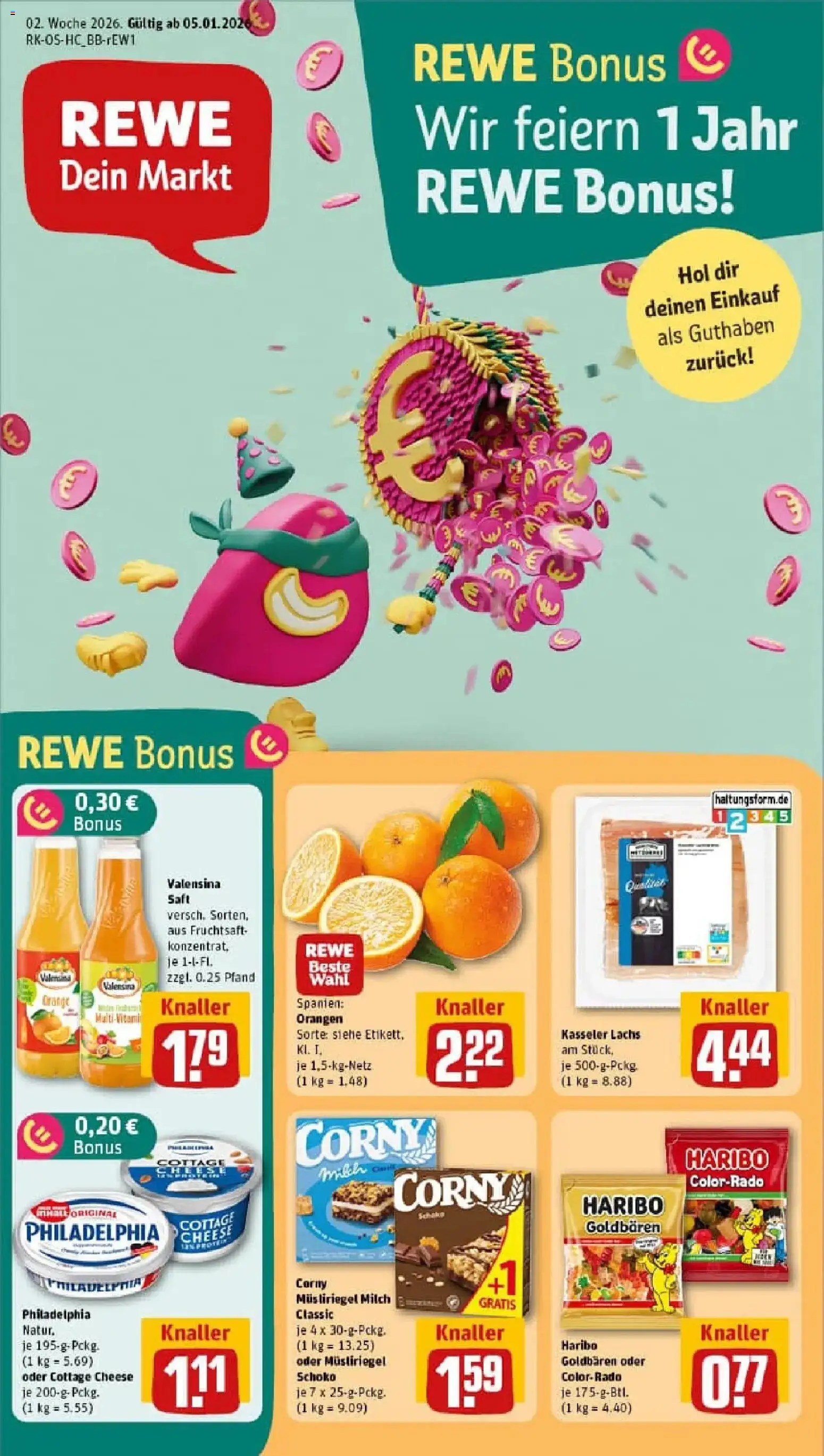 Vorschau von dem Prospekt des Geschäftes Rewe, gültig ab dem 04.01.2026