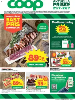 Förhandsgranska reklamblad Aktuella reklamblad Stora Coop från butik Stora Coop gäller från 21/07/2025