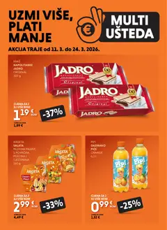 Pregled letka Multi Ušteda trgovine Studenac vrijedi od 11.03.2026