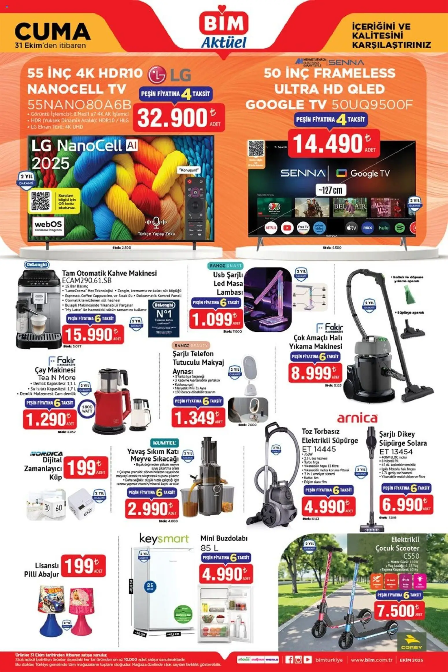 BİM Katalog bu hafta (31 Ekim 2025) - Aktüel Broşür - Sayfa numarası 1