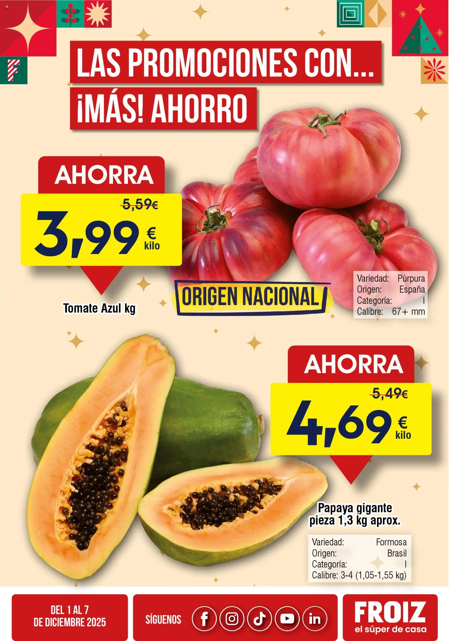 Vista previa del folleto de la tienda Froiz válido desde el 01/12/2025 