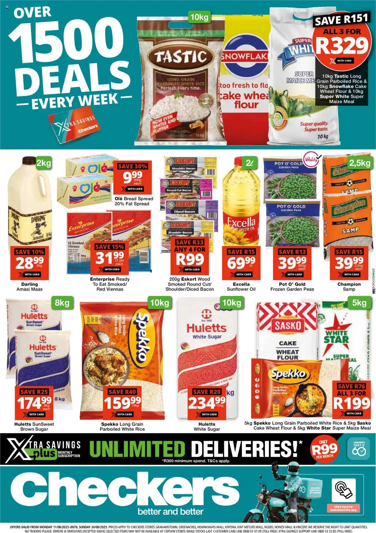Checkers Eastern Cape - Xtra Savings 11/08 - 24/08/2025 >> Catalogue