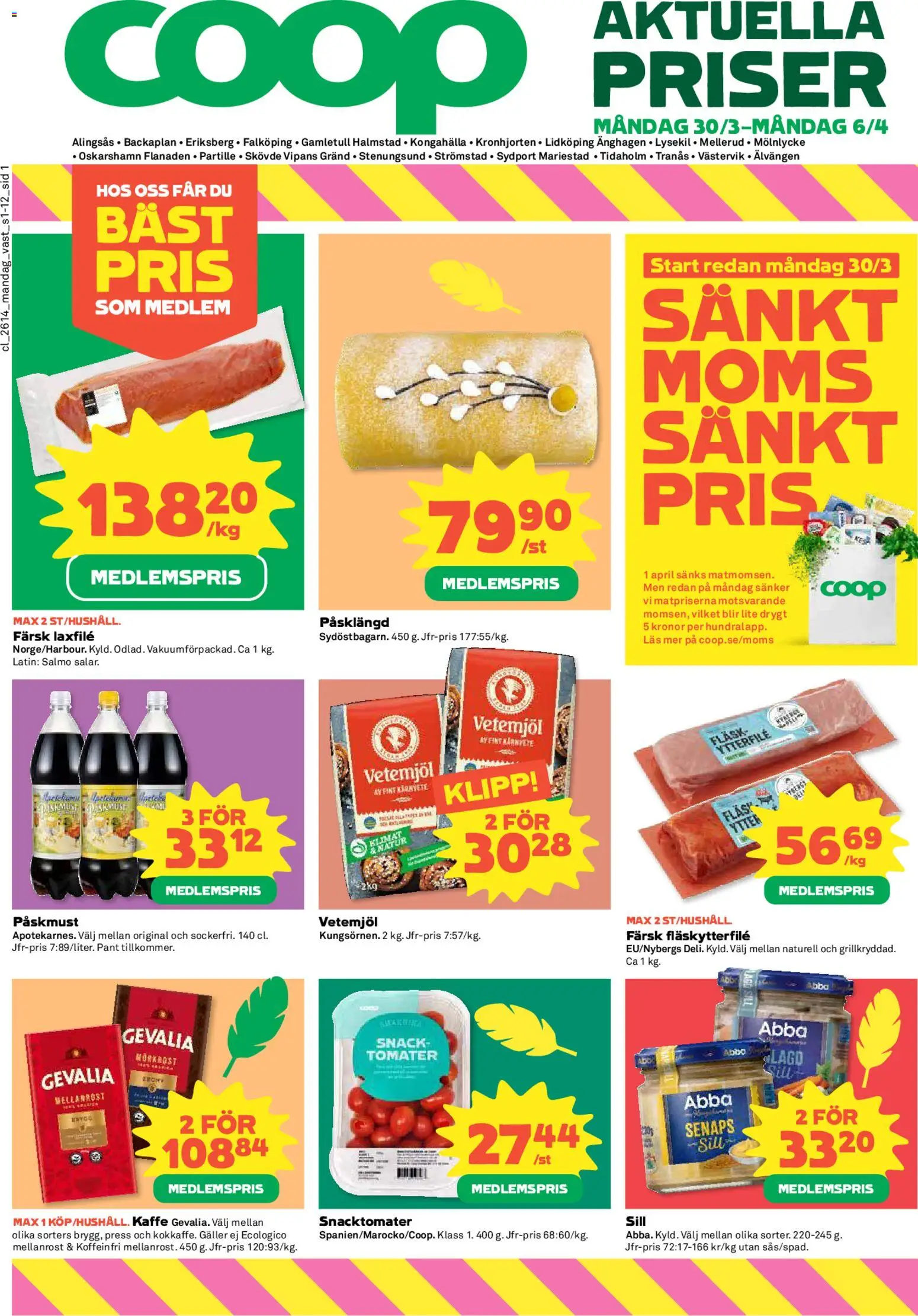 Förhandsgranska reklamblad Coop erbjudanden från butik Coop gäller från 30/03/2026
