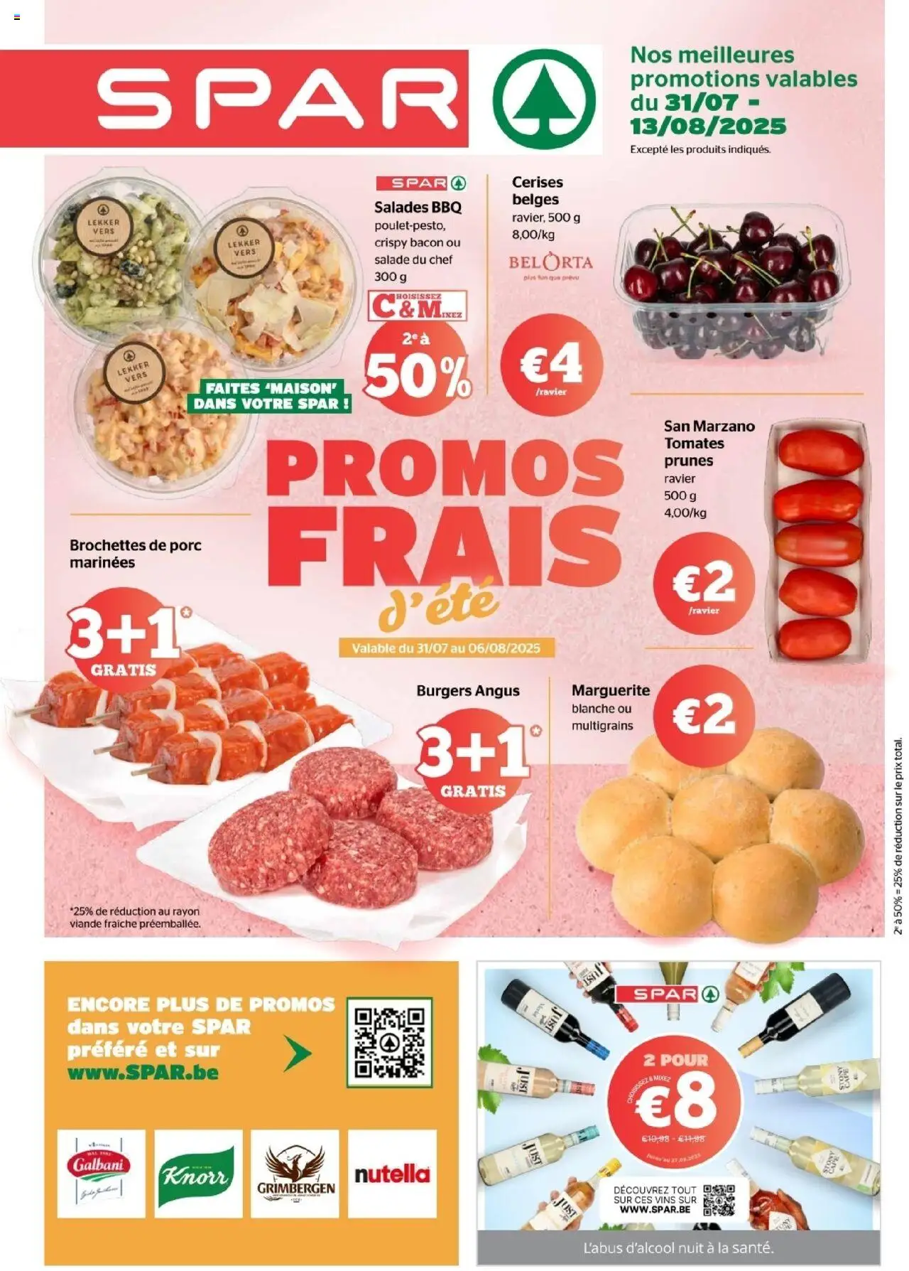 Spar Express shop SPAR Folder semaine 31 - 32 geldig vanaf 31/07/2025 - Paginanummer 1