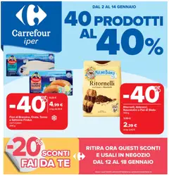 Anteprima dell'opuscolo Volantino Iper - Torino dal negozio Carrefour valido da 02/01/2026
