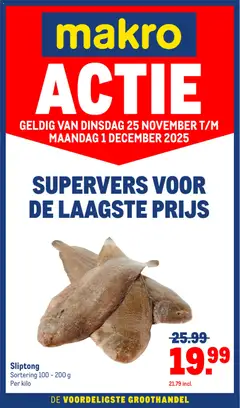 Voorbeeld van Laagste prijs van winkel Makro geldig vanaf 25-11-2025