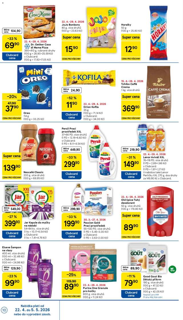 Nový Tesco leták od 22.04.