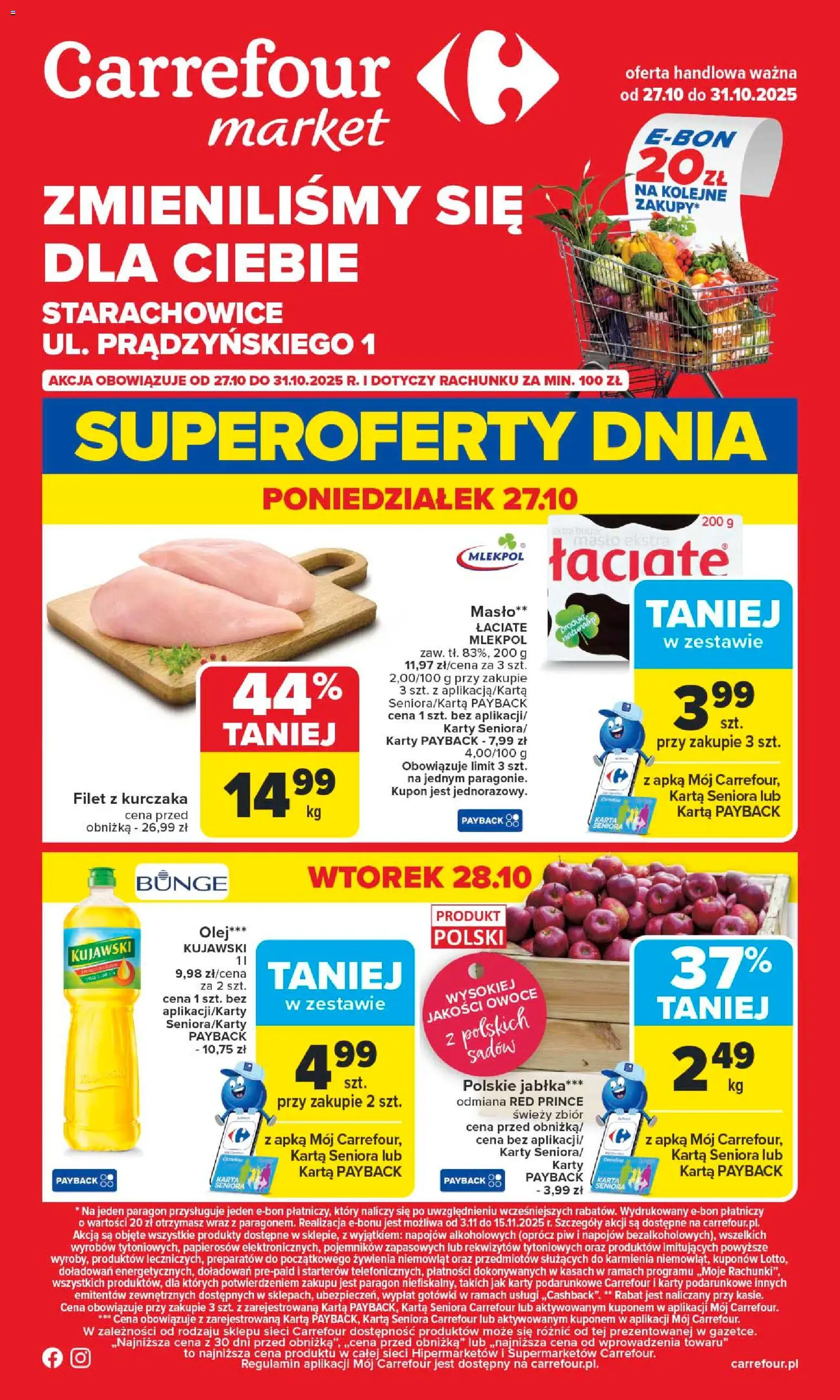 Carrefour Starachowice Zmieniliśmy się dla Ciebie od 27.10.2025 - Nowa Gazetka - Numer strony 1