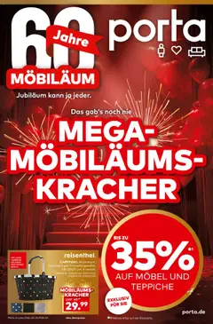 Vorschau von dem Prospekt des Geschäftes Porta!, gültig ab dem 21.09.2025