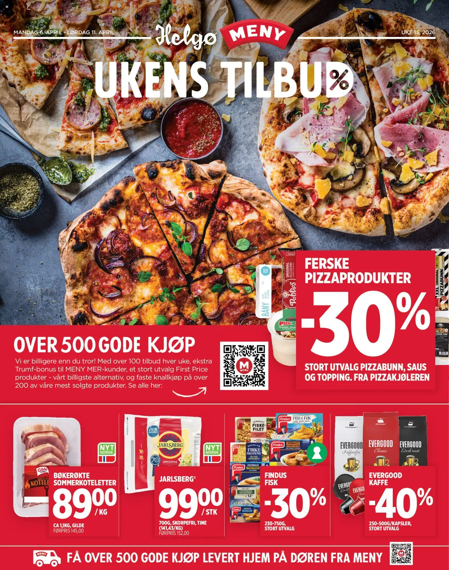Forhåndsvis Meny Helgø kundeavis fra butikk Meny gyldig fra 06/04/2026