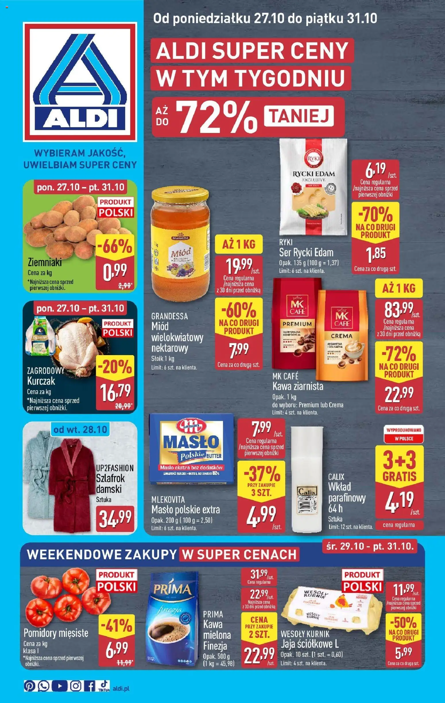 Aldi W tym tygodniu 27-31.10 w ALDI od 26.10.2025 - Nowa Gazetka - Numer strony 1