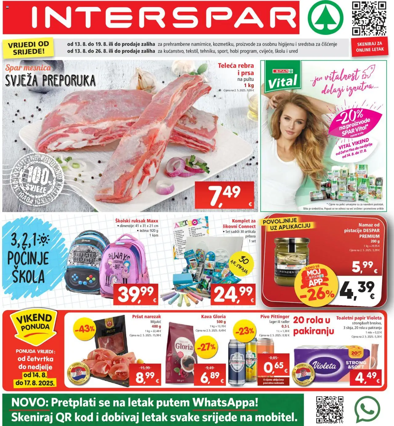 Interspar aktualni Katalog vrijedi od 13.08.2025 - tjedna akcija broj stranice 1