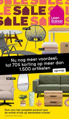 Voorbeeld van Folder van winkel Leen Bakker geldig vanaf 21-07-2025