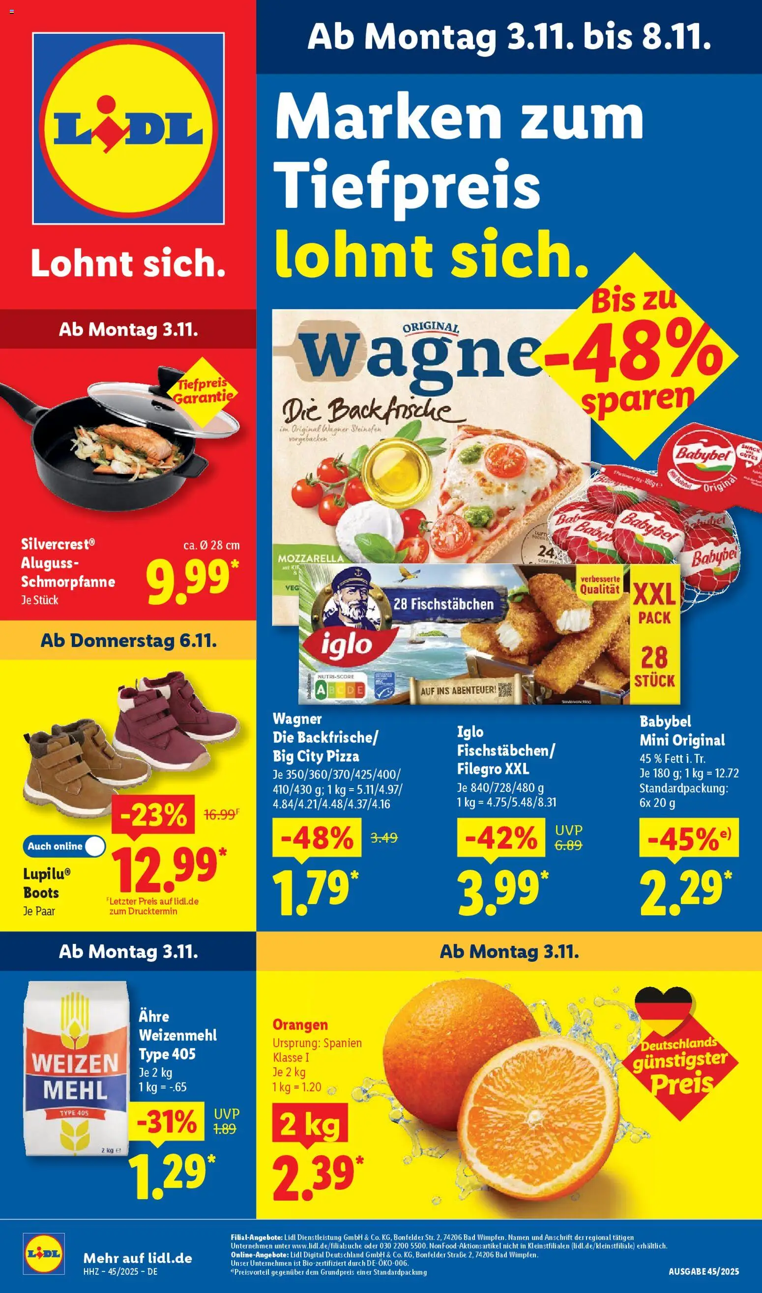 Vorschau von dem Prospekt des Geschäftes Lidl, gültig ab dem 03.11.2025