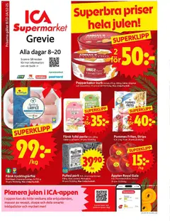 Förhandsgranska reklamblad Grevie från butik ICA Supermarket gäller från 08/12/2025
