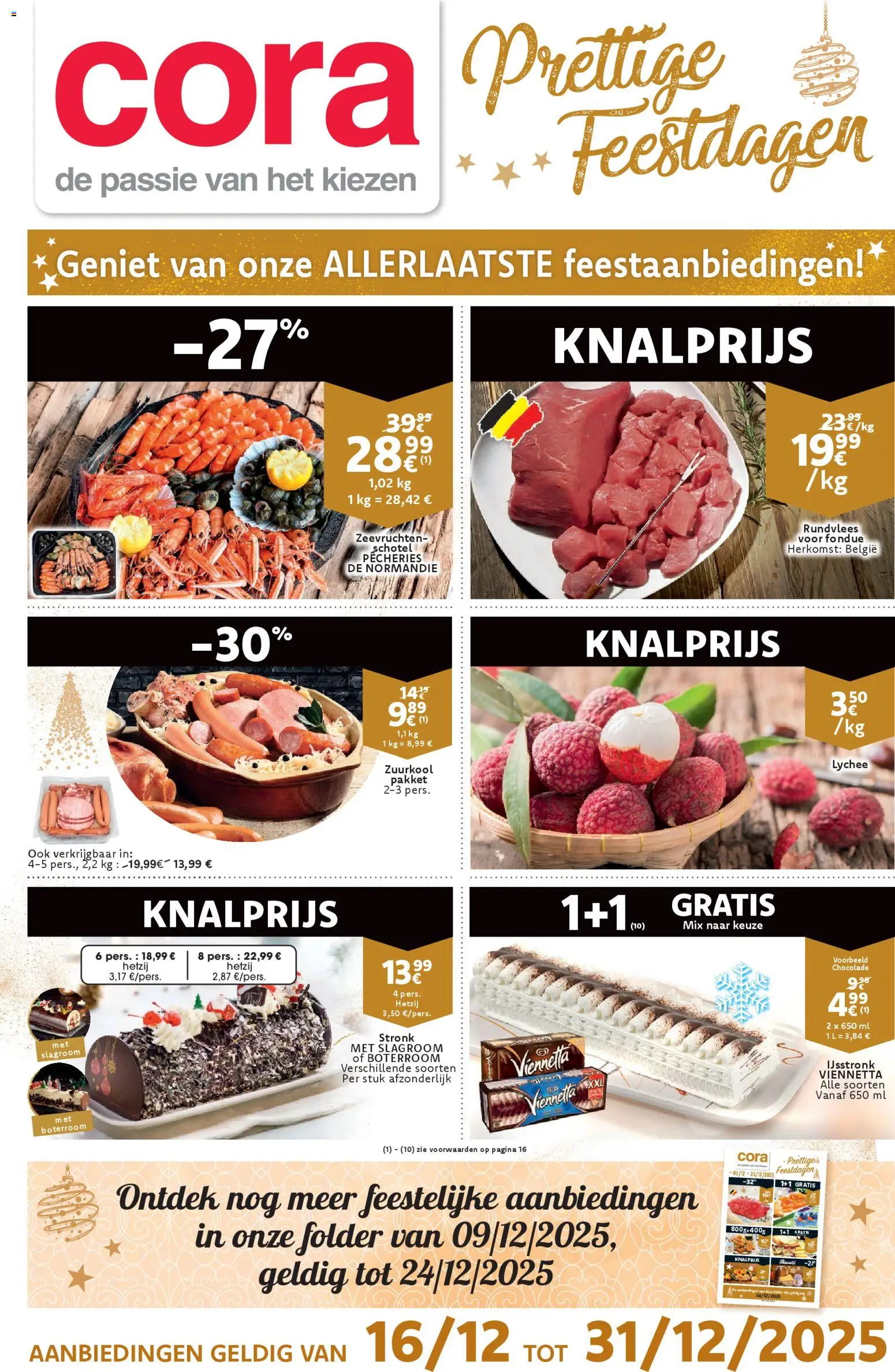 Voorbeeld van Prettige Feestdagen van winkel Cora geldig vanaf 16/12/2025