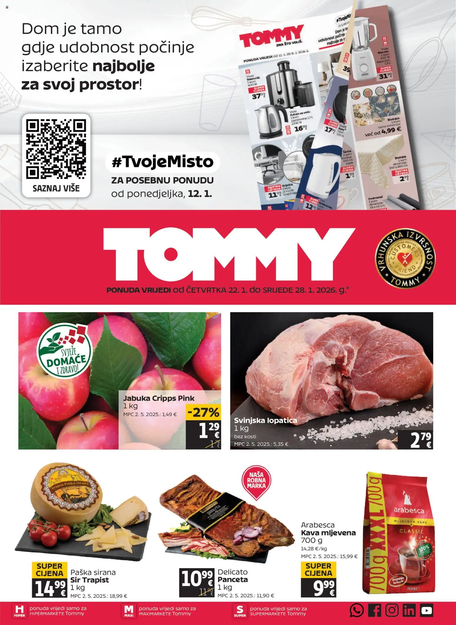 Pregled letka Katalog trgovine Tommy vrijedi od 22.01.2026