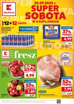 Pogląd gazetki "Super Sobota" ze sklepu Kaufland ważnej od 20.09.2025