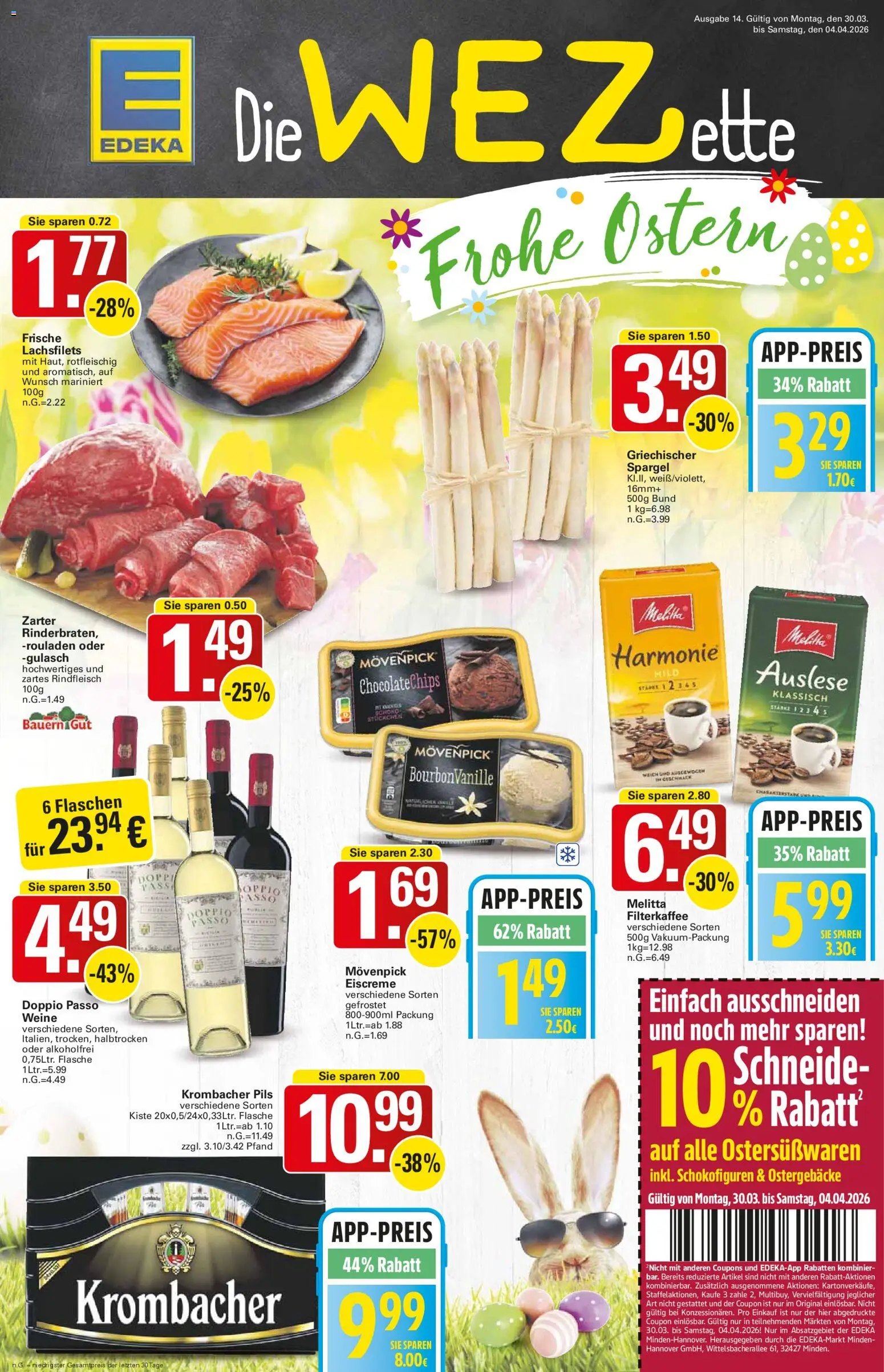 Vorschau von dem Prospekt des Geschäftes WEZ, gültig ab dem 30.03.2026