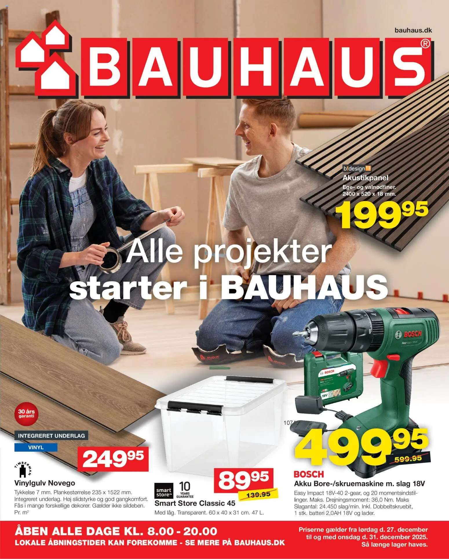 Eksempel på tilbudsavis Tilbudsavis fra butik Bauhaus gyldig fra 27/12/2025