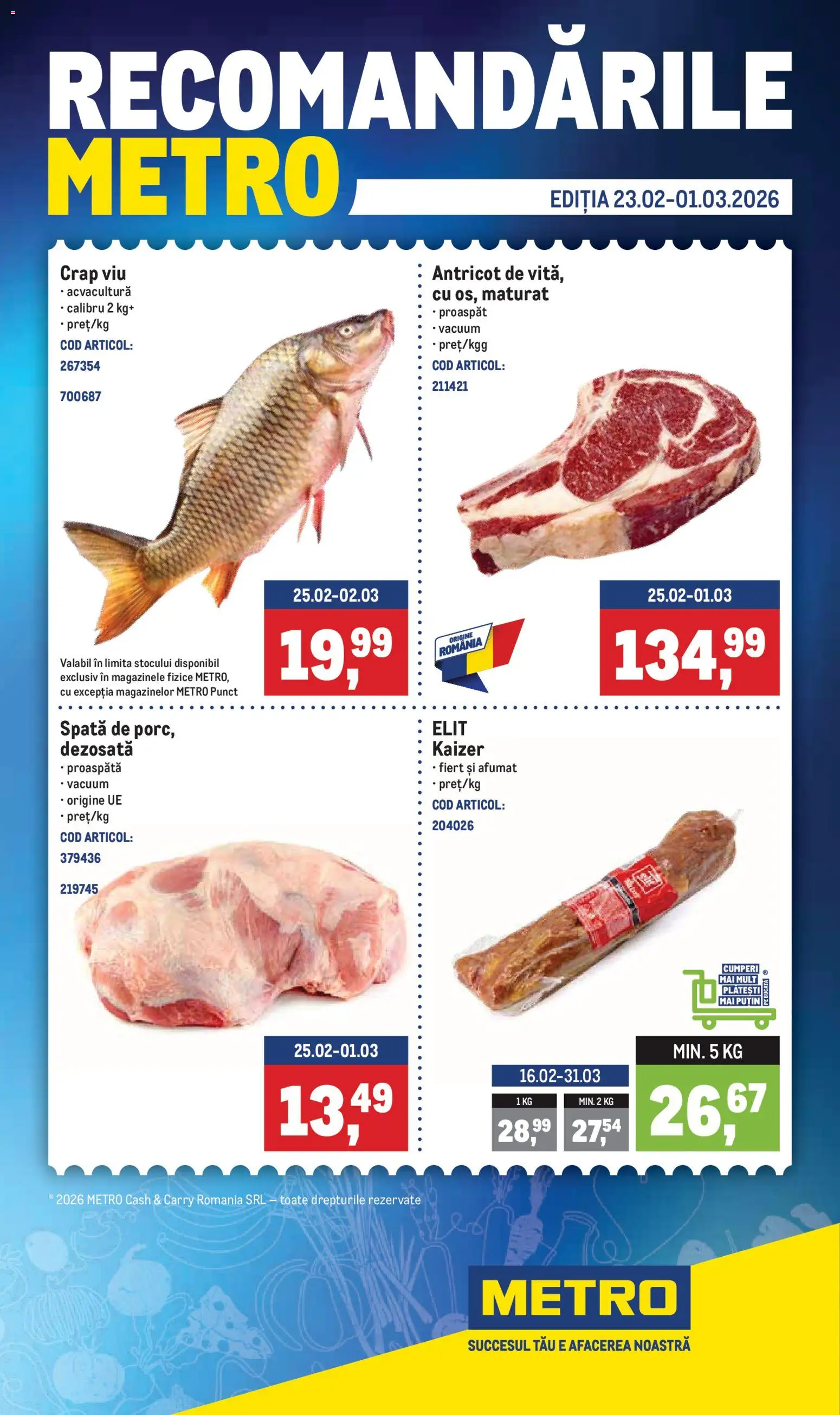 Previzualizarea de cataloage: Metro Catalog nou valabil de la 23.02.2026