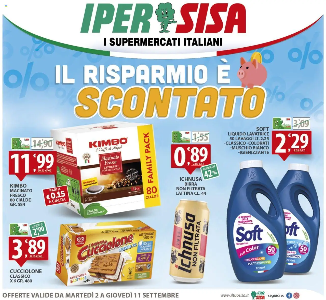 Volantino SISA valido da 02/09/2025 numero di pagina 1