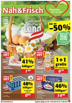 Vorschau der Angebote: Nah und Frisch Flugblatt gültig ab 13.08.2025