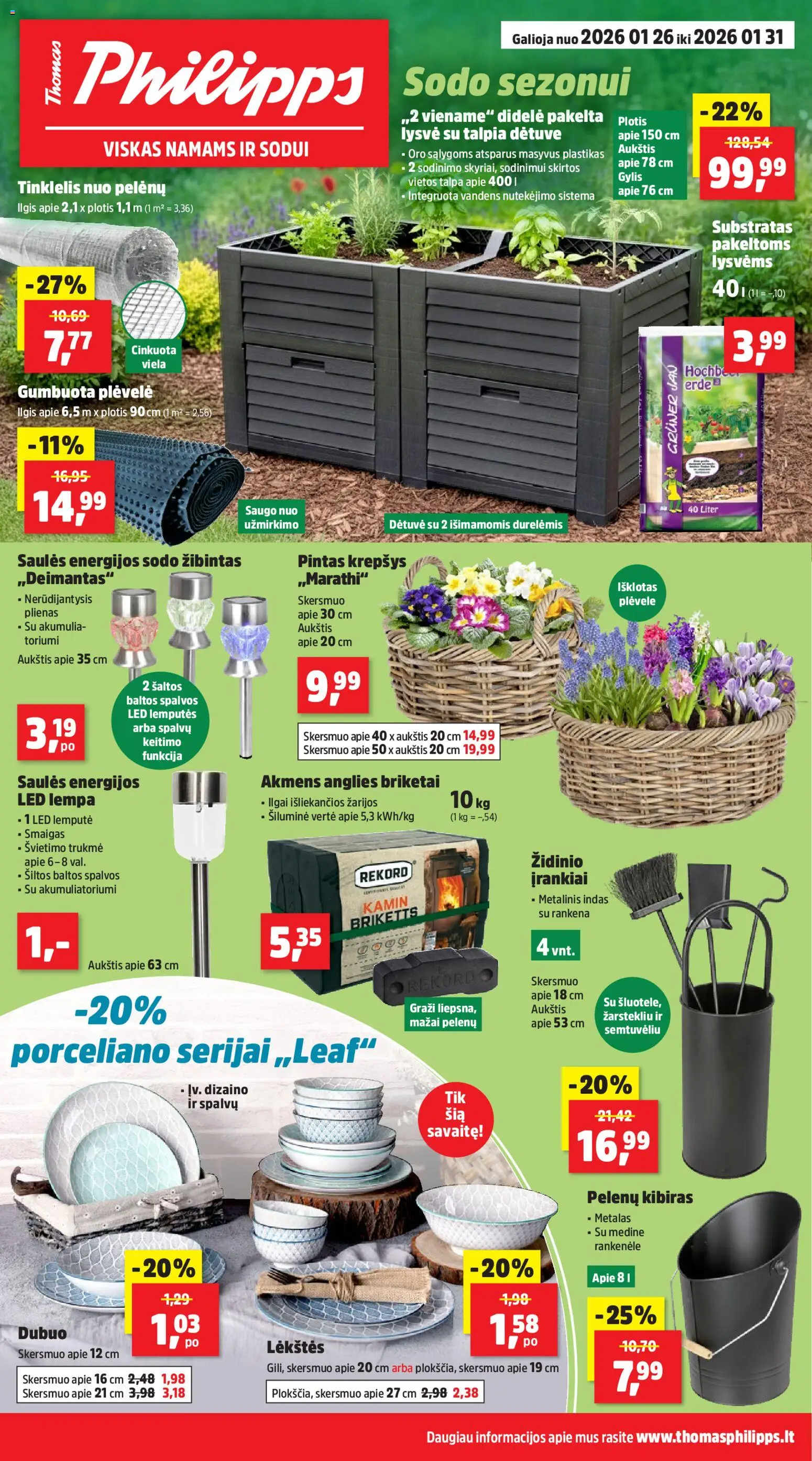 Thomas Philipps parduotuvės leidinio Leidinys galiojančio nuo 2026.01.26 peržiūra