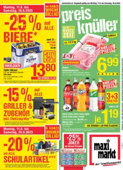 Vorschau der Angebote: Maximarkt Flugblatt gültig ab 11.08.2025