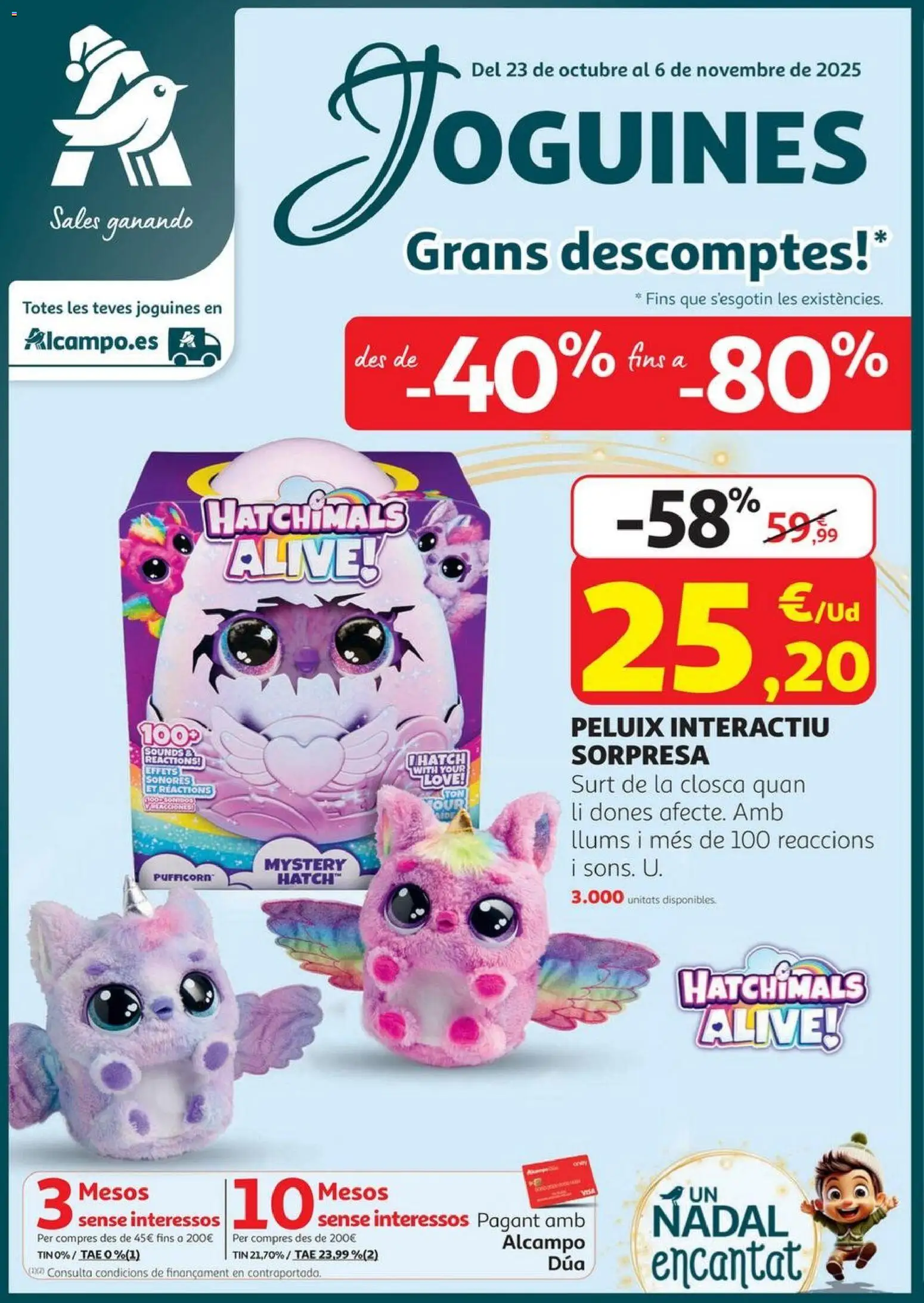 Alcampo folleto 23/10/2025 - 06/11/2025 > Juguetes Cat