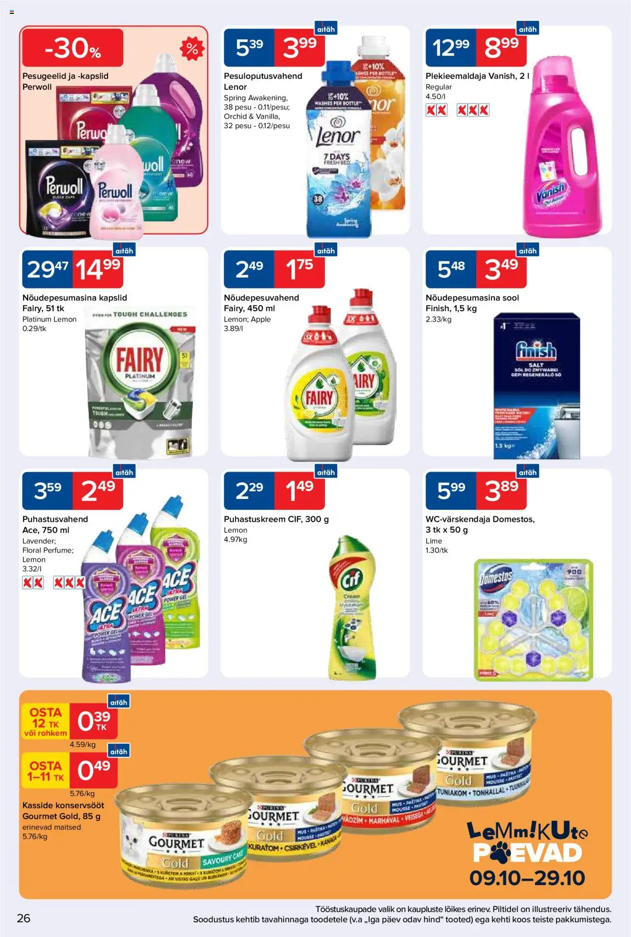 Maxima kliendilehe eelvaade alates 2025.10.14