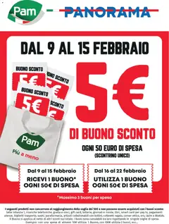 Anteprima dell'opuscolo Volantino Buono sconto dal negozio Panorama valido da 09/02/2026