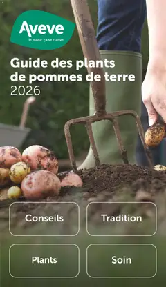 Prévisualisation de Guide des plants de pommes de terre du magasin Aveve formulaire valide 09/02/2026