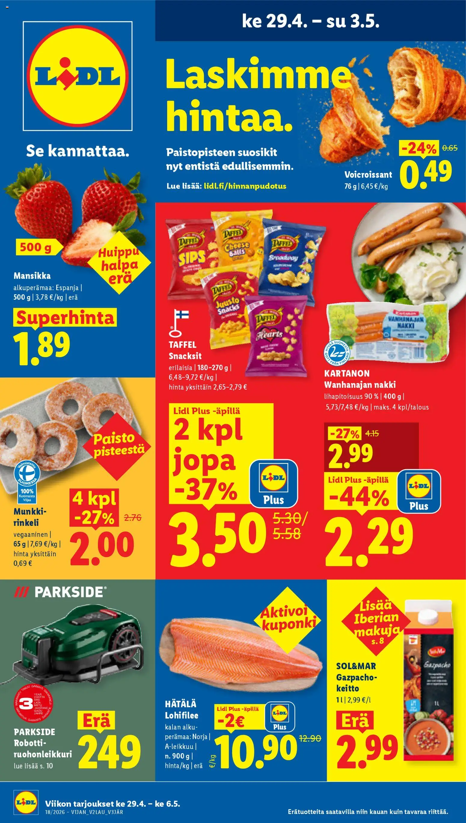 Kaupan Lidl Lidl tarjoukset - Rovaniemi esikatselu, voimassa 29/04/2026