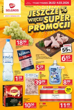 Pogląd gazetki "Jeszcze więcej super promocji" ze sklepu Selgros cash&carry ważnej od 26.02.2026