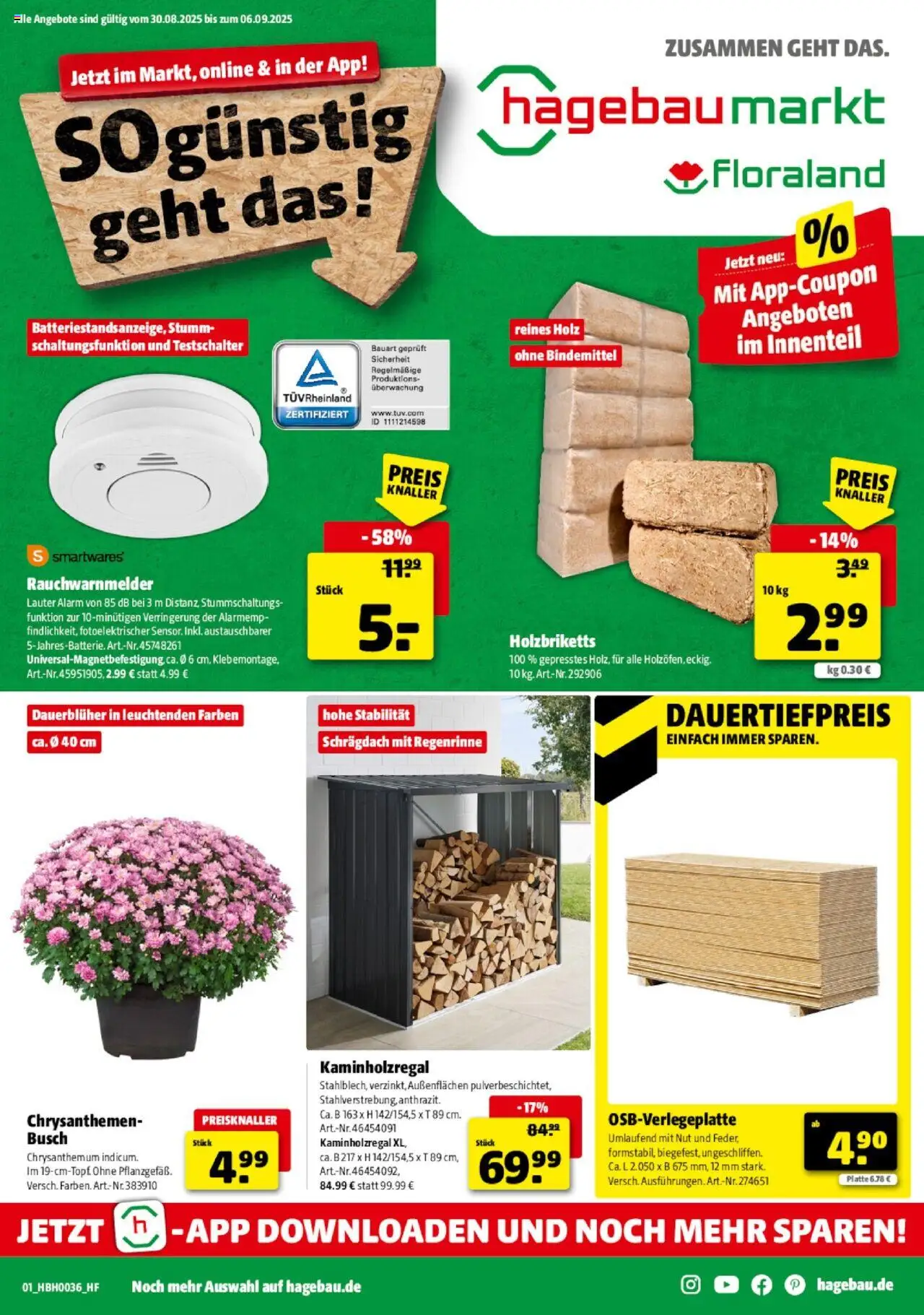 Hagebau Prospekt Mainz-Hechtsheim (vom 30.08.2025 - 06.09.2025)