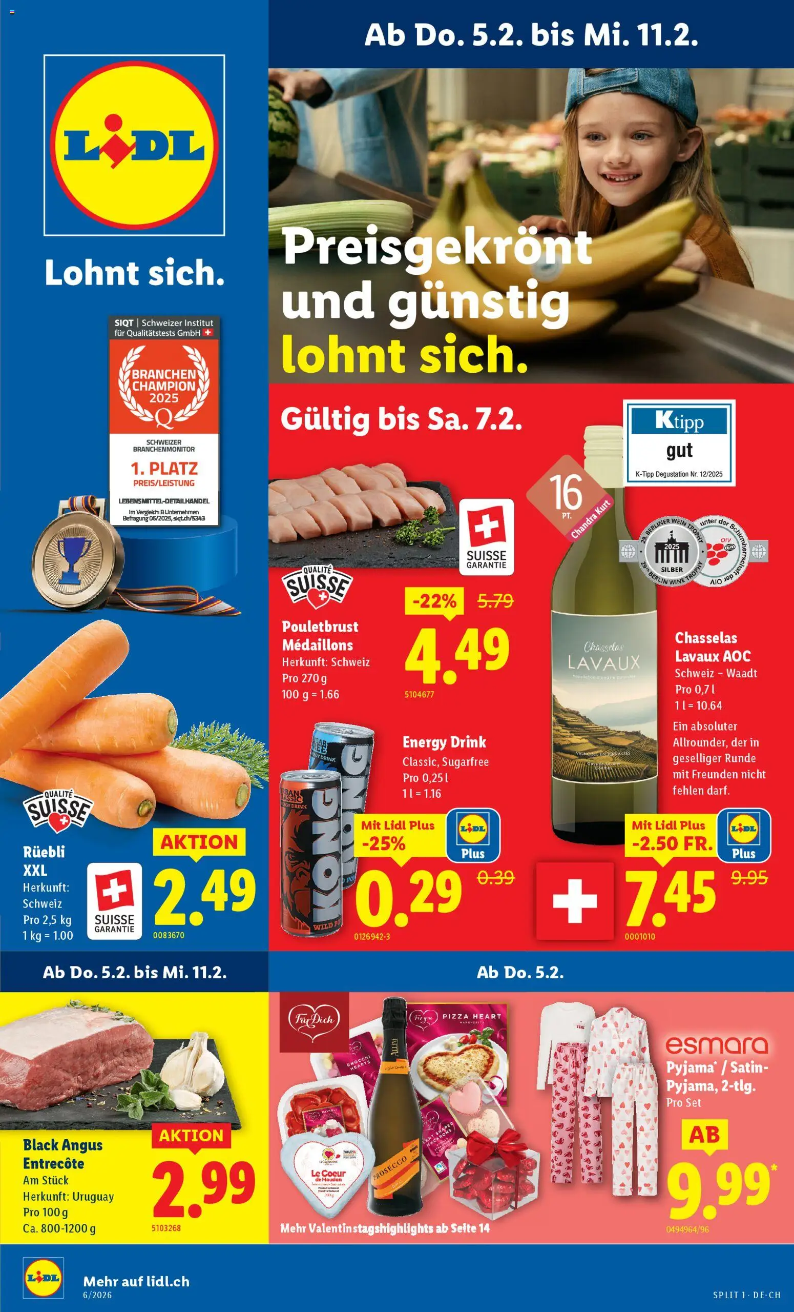 Vorschau des Merkblatts Aktionen vom Shop Lidl gültig von 05.02.2026 bis 11.02.2026