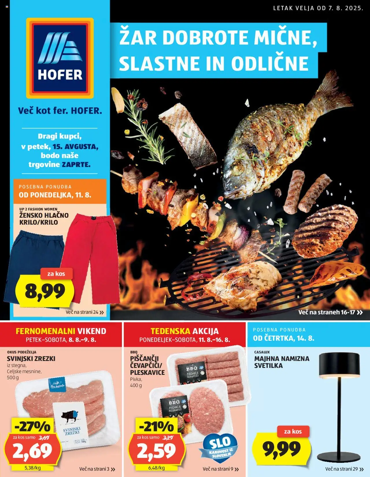 Hofer Katalog od 07.08.2025 - aktualna ponudba - stran 1